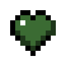 [db4a5b] Green Minecraft Heart