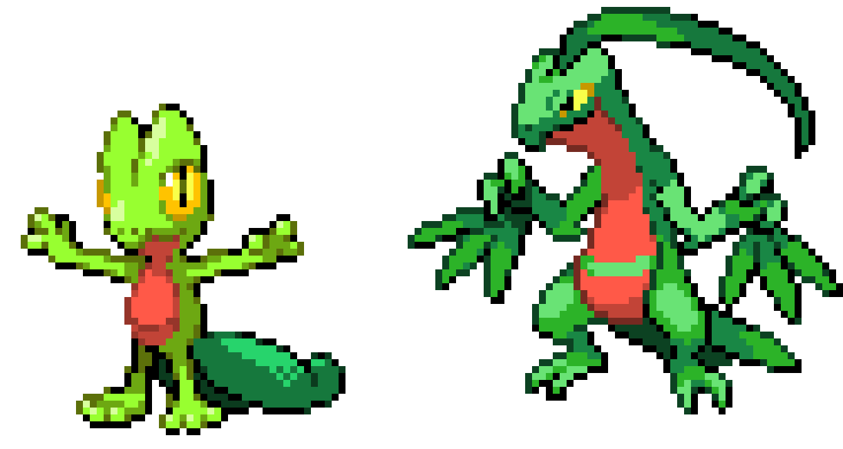 [a79e3c] Finally ended Grovyle, but I think there is something wrong with the colors - Jade