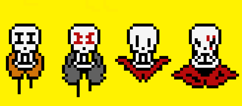 [9664c4] The 4 Main au's Underswap,Fellswap,Undertale,Underfell
