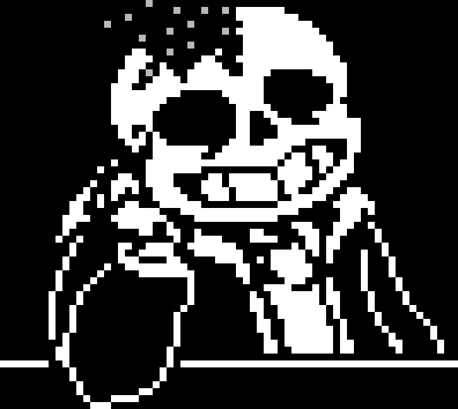 [11a9d7] -turns to dust- -Shop Keeper Sans