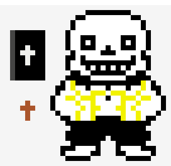 [46ea29] christian sans.(bible and cross included)