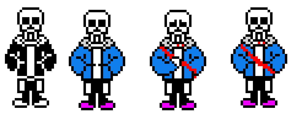[10490e] Underswap papyrus, but its sans. (including 2 bonus's