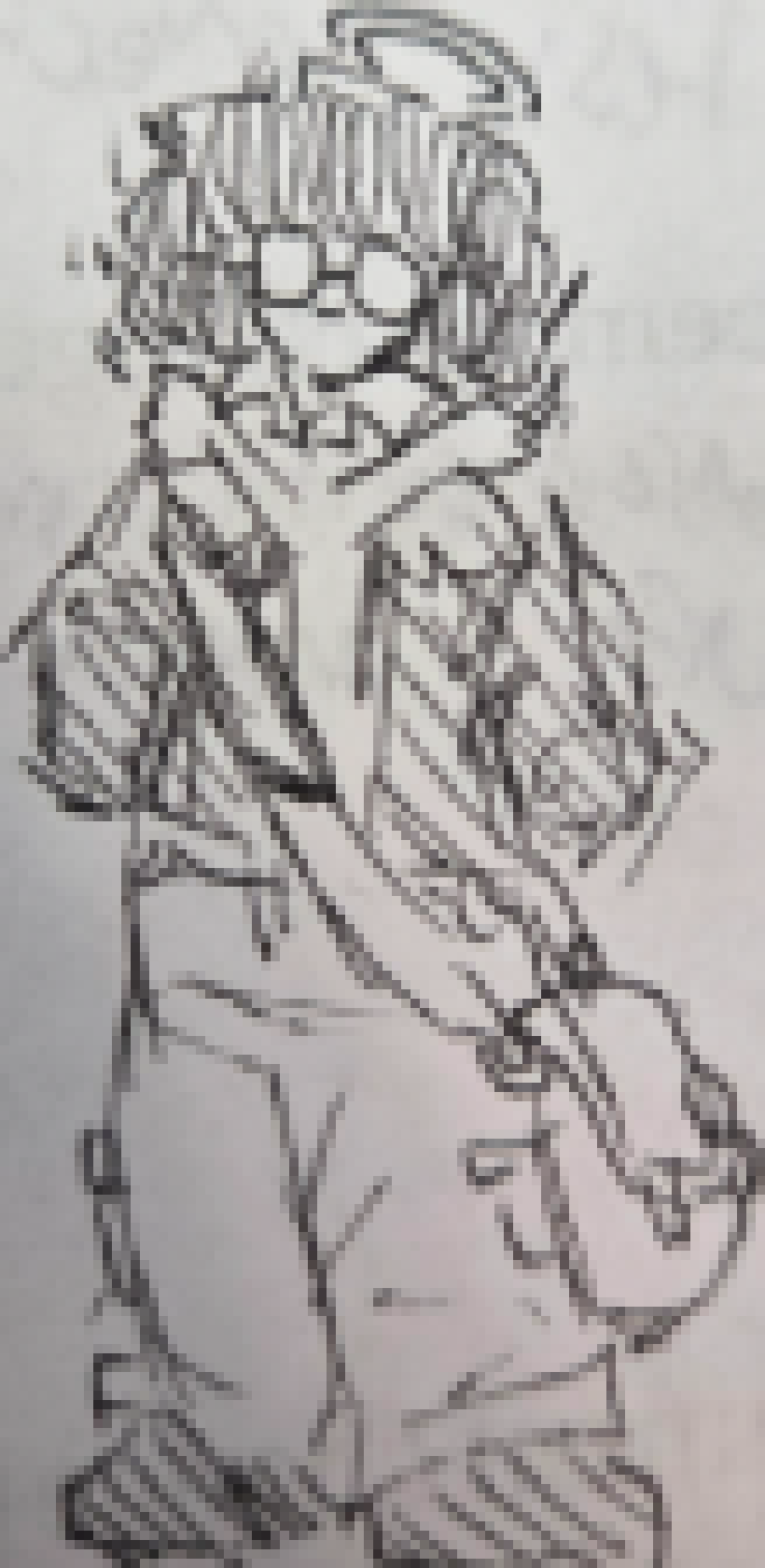 [616b78] Finally decided on an outfit for this man- Also, i dunno why, but it kinda feels like [Meet the Grahams] fits the whole look for some reason. Or like, [Please don't lean]