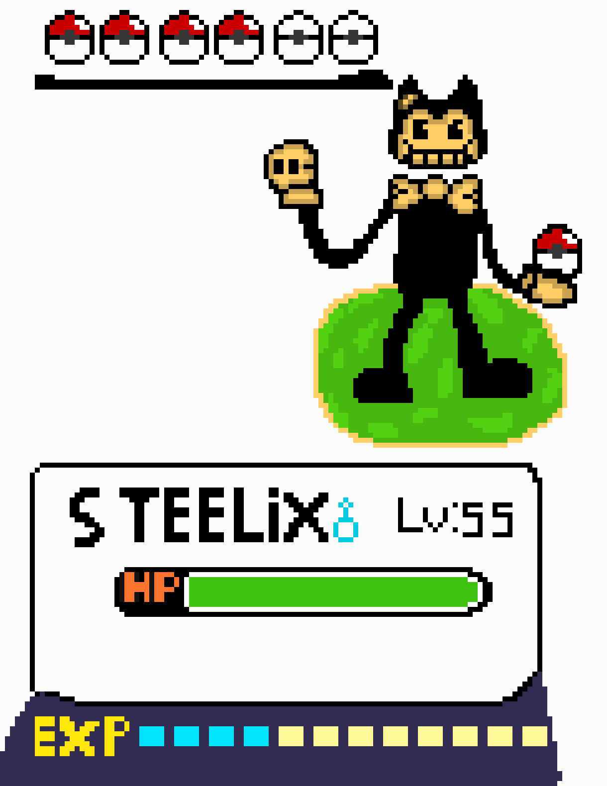 [3fcaee]  PKMN trainer tom my team is ho oh celebi and Eevee but my main is steelix -Tom