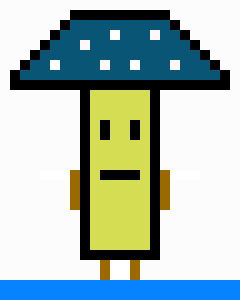 [5101cd] Walking talking mushroom