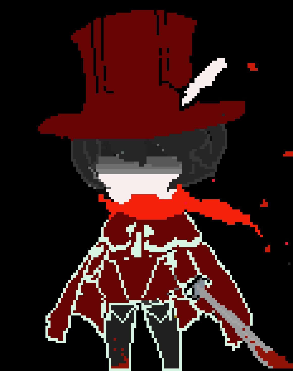 [c5c6db] i think you very much underestimate me, no matter.  -he flicks blood off his sword and sans noticed he has taken 0.5 dmg, he returns to his tea-
