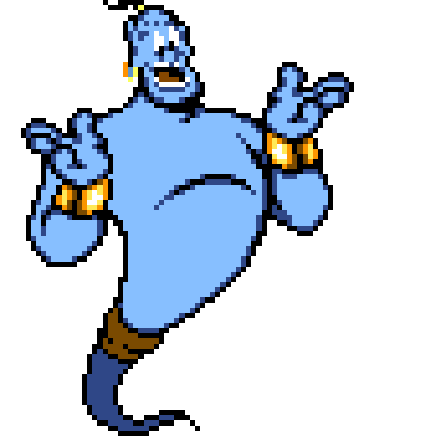 [a81234] -comes out of the lamp- hello everyone! didja miss me?! *hes breaking the fourth wall*