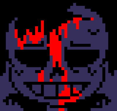 [7ce906] *(He'd put them in his pocket, and wipe off the tears.) -HorrorTale Sans