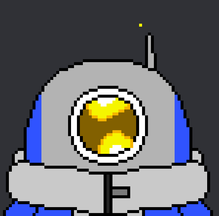 [5101cd] no! im not even a robot! im a human wearing a space suit!