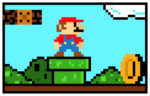 [9664c4] Mario Pixel Art