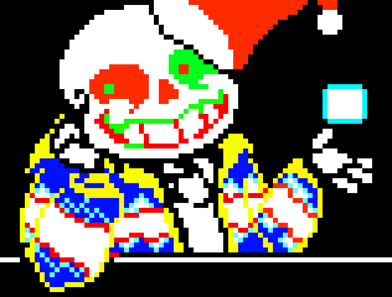 [11a9d7] -the snowballs in the sky misses me- Heh! Hey Papyrus! Didnt Know You MISS Me! -burts out laughing- -ShopKeeper Sans