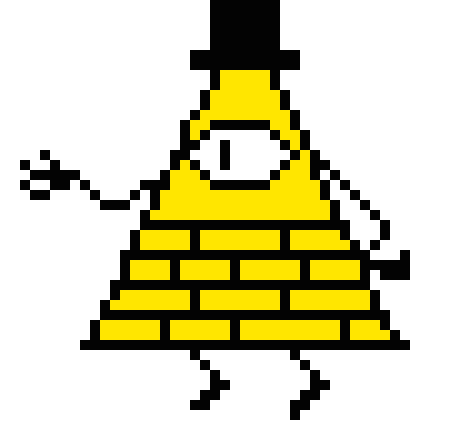 [acbc50] i still wonder why i drew bill cipher on my drawing pixels