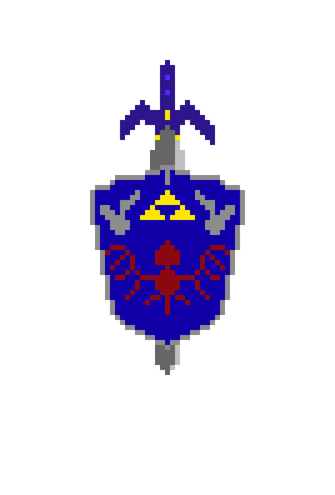 [50b436] Awesome Master Sword And Hylian Shield