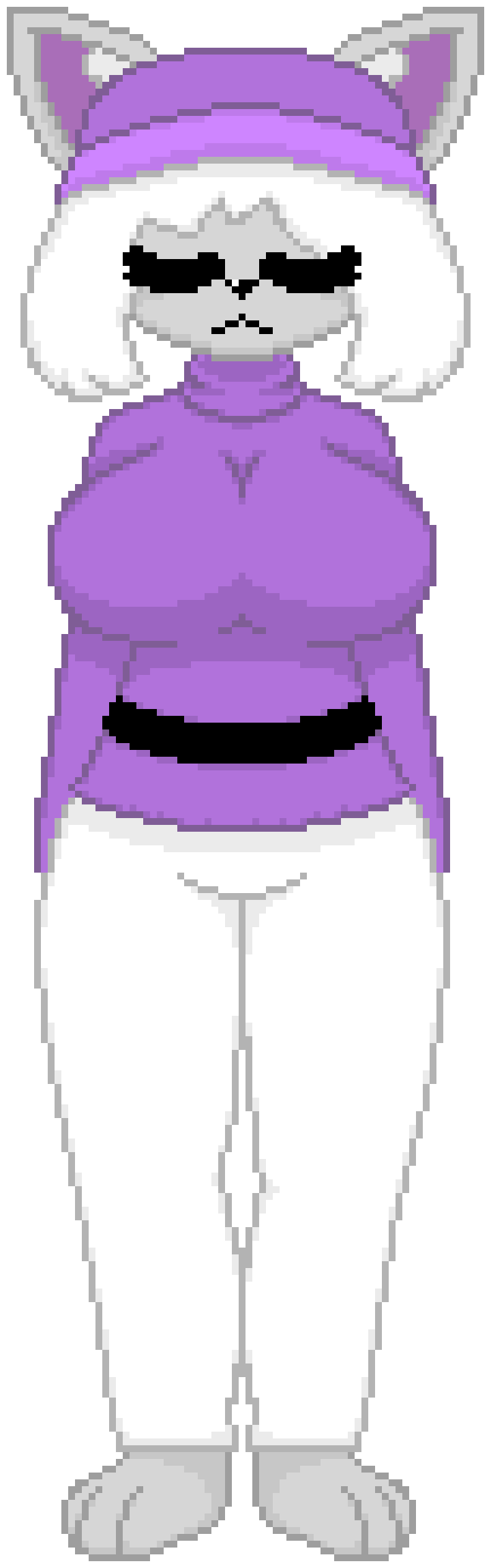[6d07bc] Oh please... Really look at my sprite and compare it to your's... Your's has more character and posing while mine is just... Standing up tall... -Caitlynn