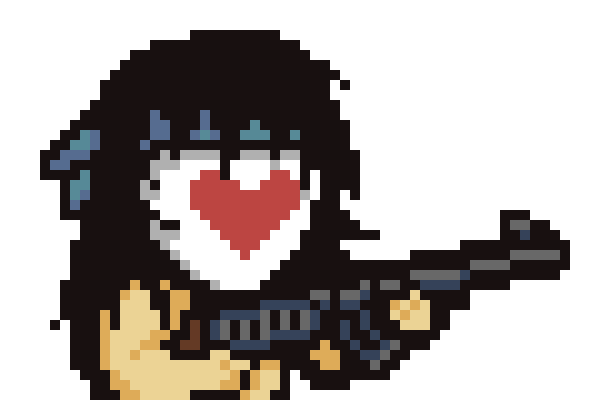 [b0303f] If ya want to join the Lovelies, you gotta be a hot piece of cake or just have the same ideas as us. *He's continuously scrubbing his rifle* - Ludd
