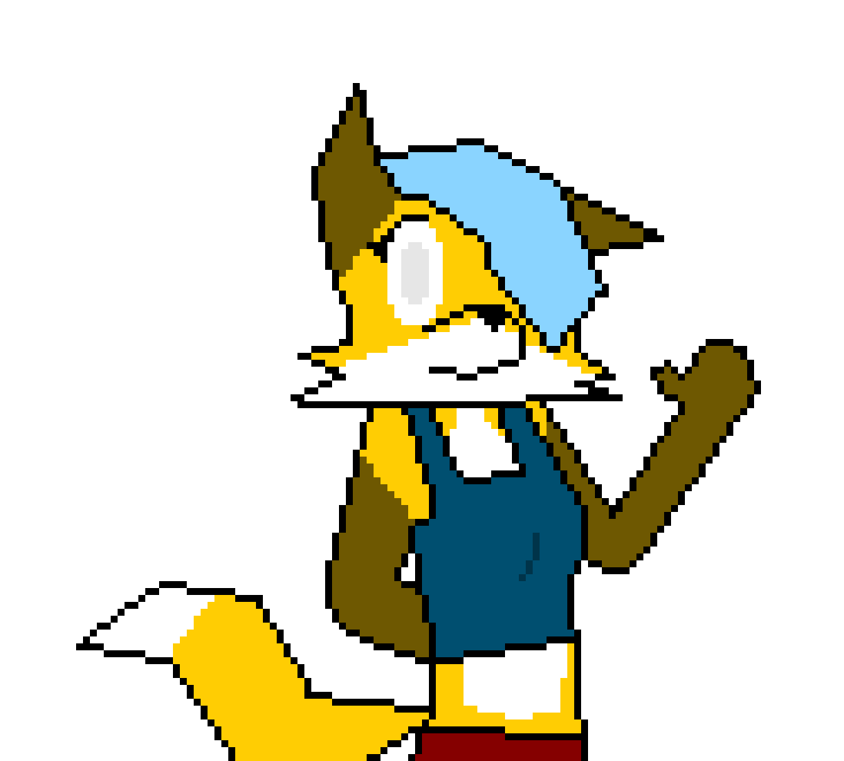 [6d74d1] Okay, so when I made the original one, it had my legs, but I decided to not do that. Anyways, here is the biggest version of me I have created! -Foxlynn