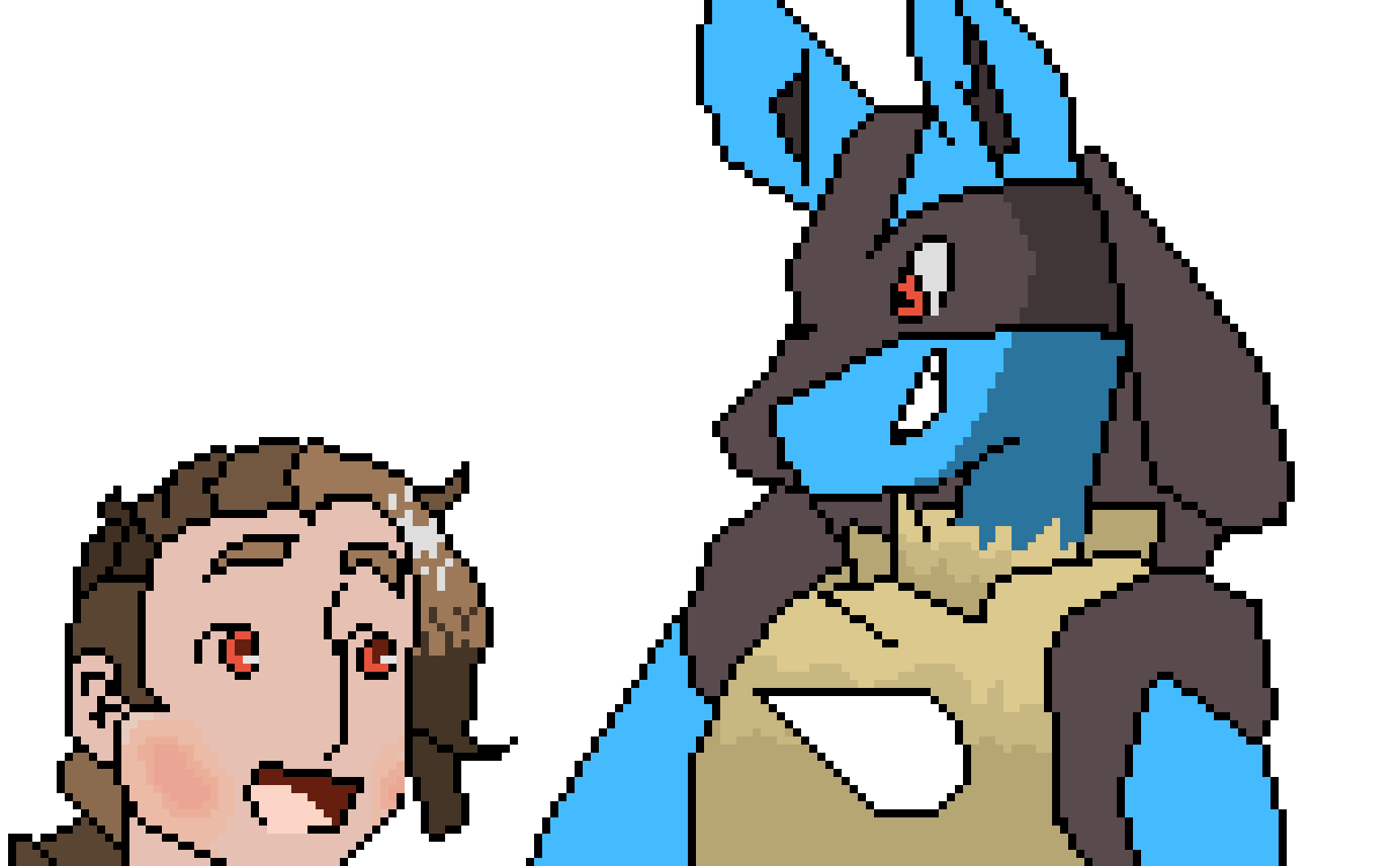 [9664c4] Koobly Kool Kid fan color Lucario and Me!