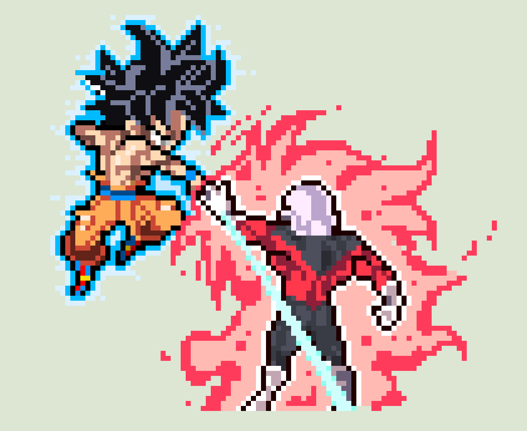 [f455be] Goku and jiren startes going at it 