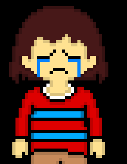 [c50678] *pulls away and runs to sans* Sans stop, you don't have to fight them