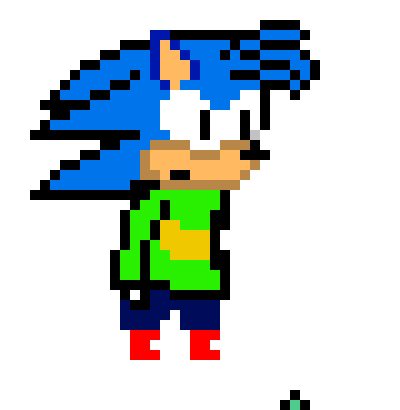 [b7731b] frisk and blank the hedghog in undertale 2 battle sprites