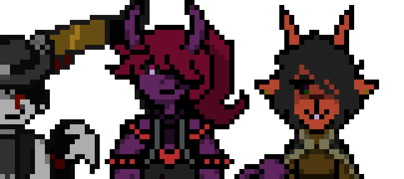 [6c26bc] Deltarune: Vengeance - The Trio for the Darkness Route (Overworld Sprites) (Darkworld Ver.)