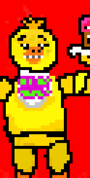 [46d1f0] COOL CHICKA PIXEL ART