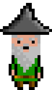 [bb0007] Pixel Wizard Green Idle AniF3