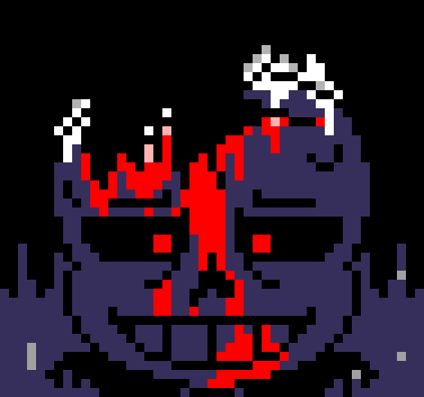 [7ce906] *(Demented hugs back, having no effect.) -HorrorTale Sans