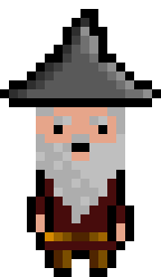 [bb0007] Pixel Wizard Brown Idle AniF3