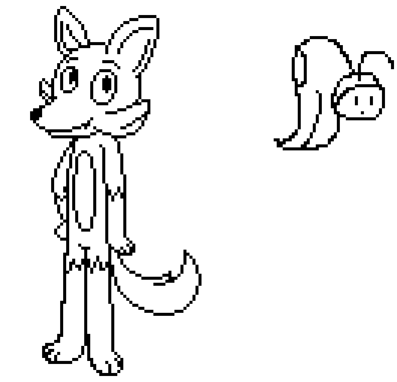 [f7c573] (btw does this look like a fox to you? i wanted to make it into kind of like a cartoony look to it...)
