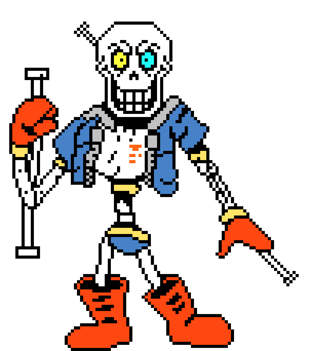 [af4498] Disbelief Papyrus Phase 3 Battle Sprite (With Sans) [King Squid Edit]