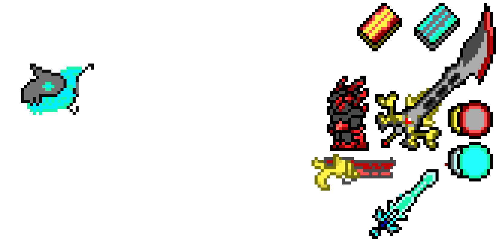 [9664c4] yoyo sword book armor and half dragon