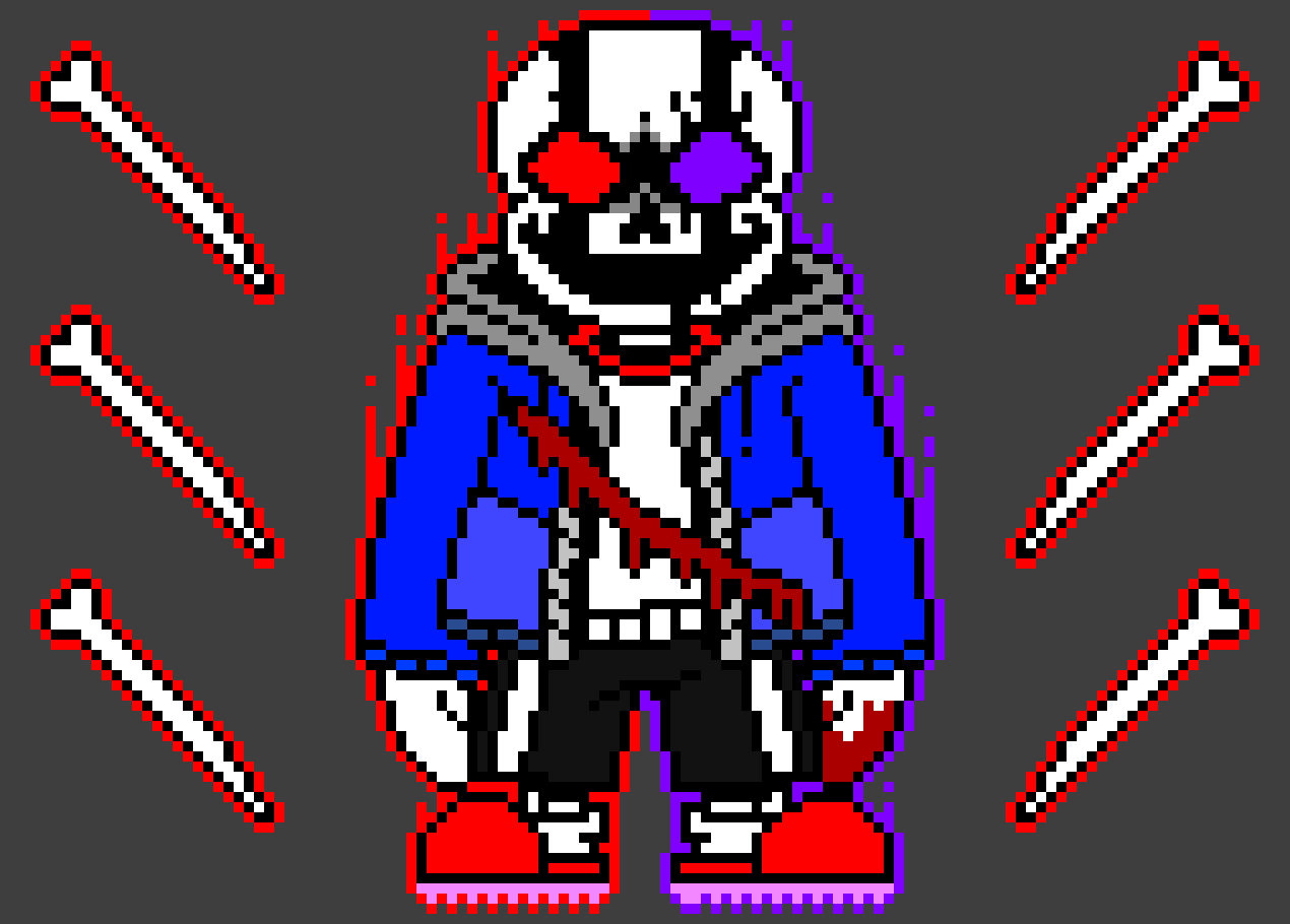 [0ec511] *Insert part of the hall break apart while he's attacking his frisk*