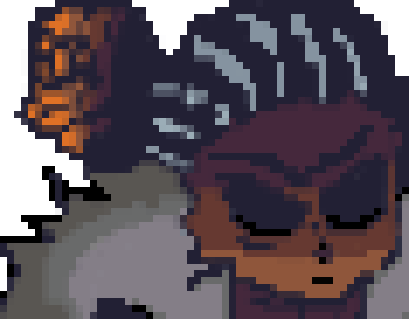 [e27272] *He starts thinking of combo's to do for his next attack*