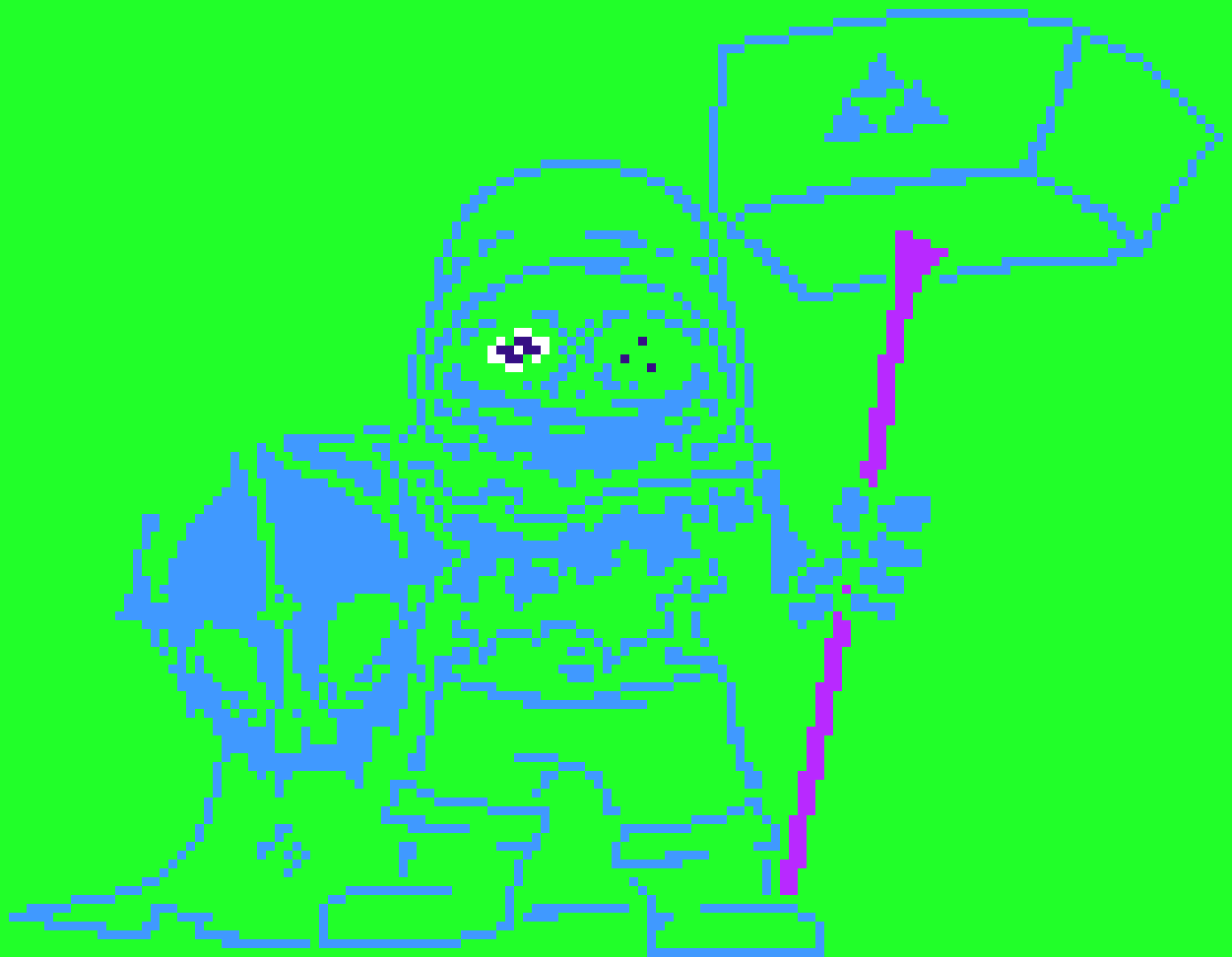 [63ceb7] This is the kinda shit I do with sprites now... Also due to the colours, it... Has a weird effect while scrolling... At least for me dunno about anyone else.....