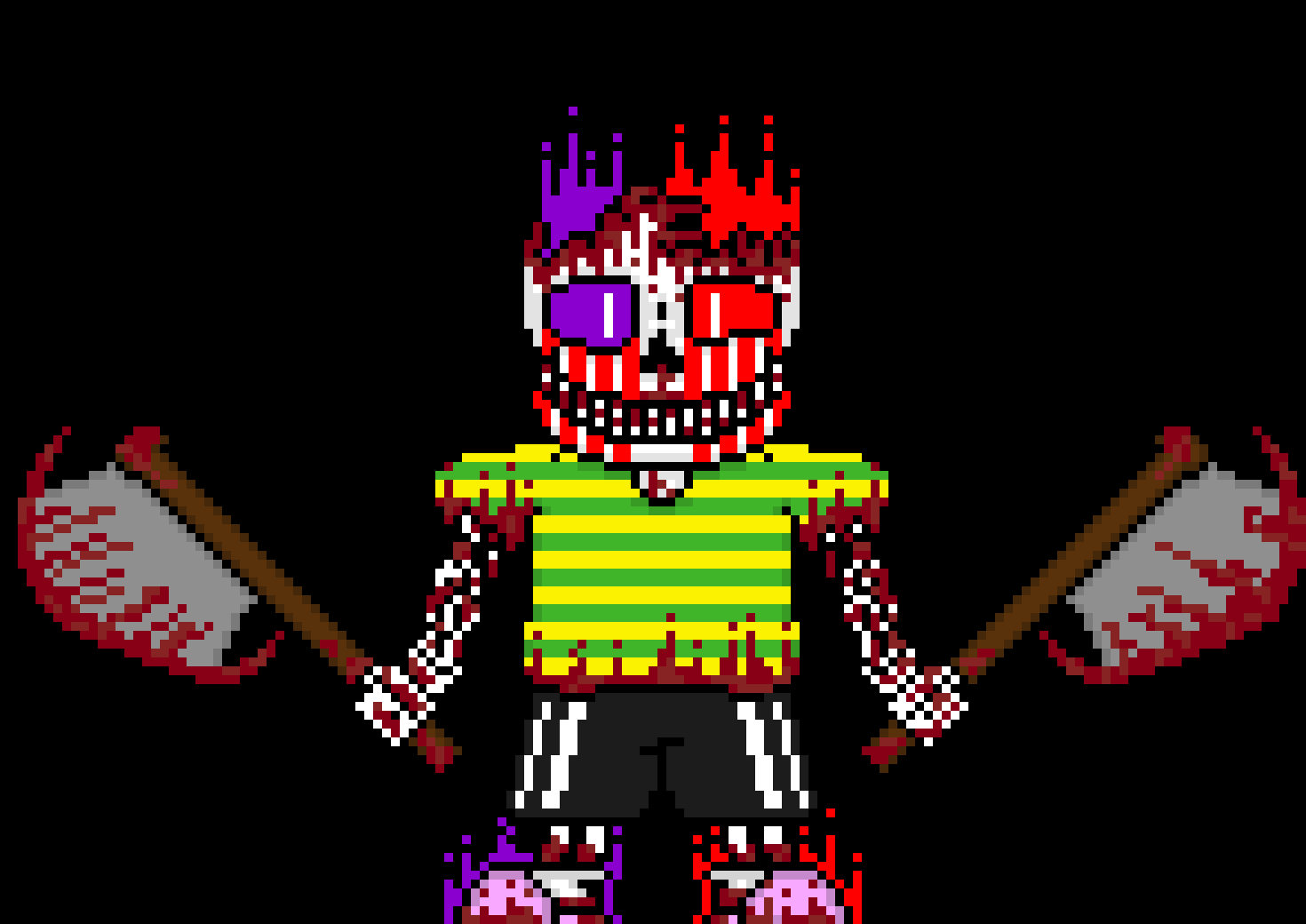 [e8cb42] ok im just gunna get rid of that amalgamate *tps TerrorTerrorVerse Madness/Delete away* never thought id see a amalgamate of delete and madness anyways, here have these *gives delete glasses* these should give better eye sight