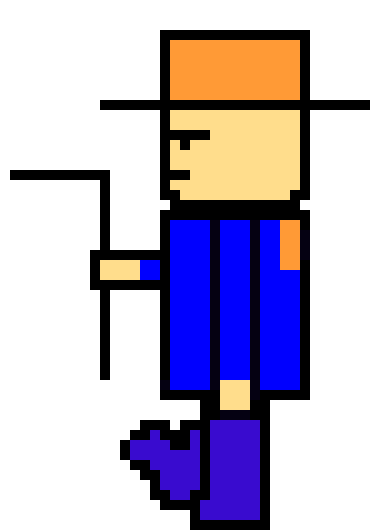 [3df5b3] 기본캐 농부 (왼쪽보며발 들기)