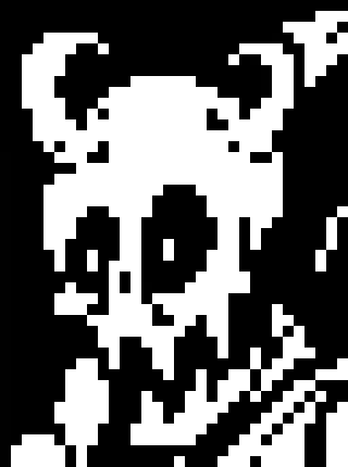 [0535a6] -A bone suddenly flew into terrors skull-  Back off  Bub!