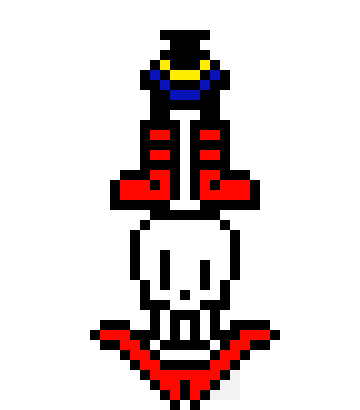 [08ba1d] UnderTale - Papyrus (Overworld Sprite) (KamuiSenketsu)