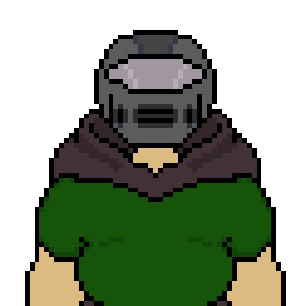 [a53442] ...-hes petting a small brown rabbit inside of his cloak-