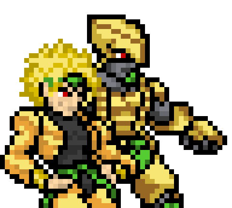 [4076f0] -leaps in the air flying toward the tallest mountain- -DIO (cleetus)