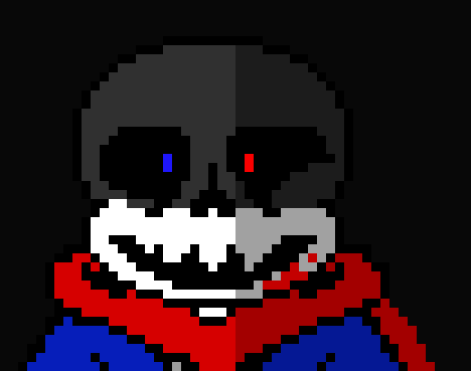[7398c2] *Looks at both the sans just standing there* Huh? Two of them?
