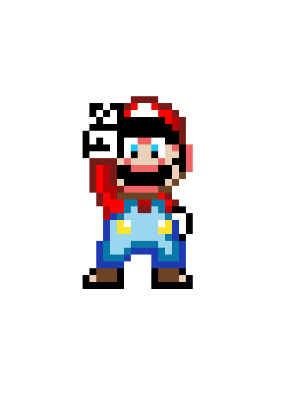 [f879f5] SMW Mario Victory Pose but better