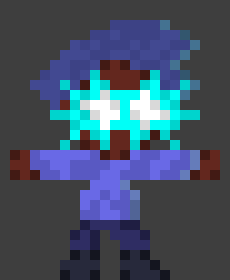 [17d6d3] [His fire regenerates and blocks the fire-ball] [he's getting tired...]