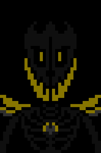 [d0ac6b] -walks up to Papyrus and due to being 8` towers over him-