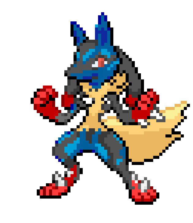 [9664c4] Mega lucario -not mine i just wanted to finish it lol-