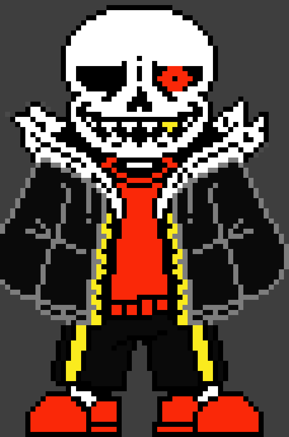 [4fbda4] fell sans is forced through a portal...) why am i here.... sigh fine i will be here... oh it's that sans who saw me die after getting killed by hell sans... if that's even there name... hello-fell sans 