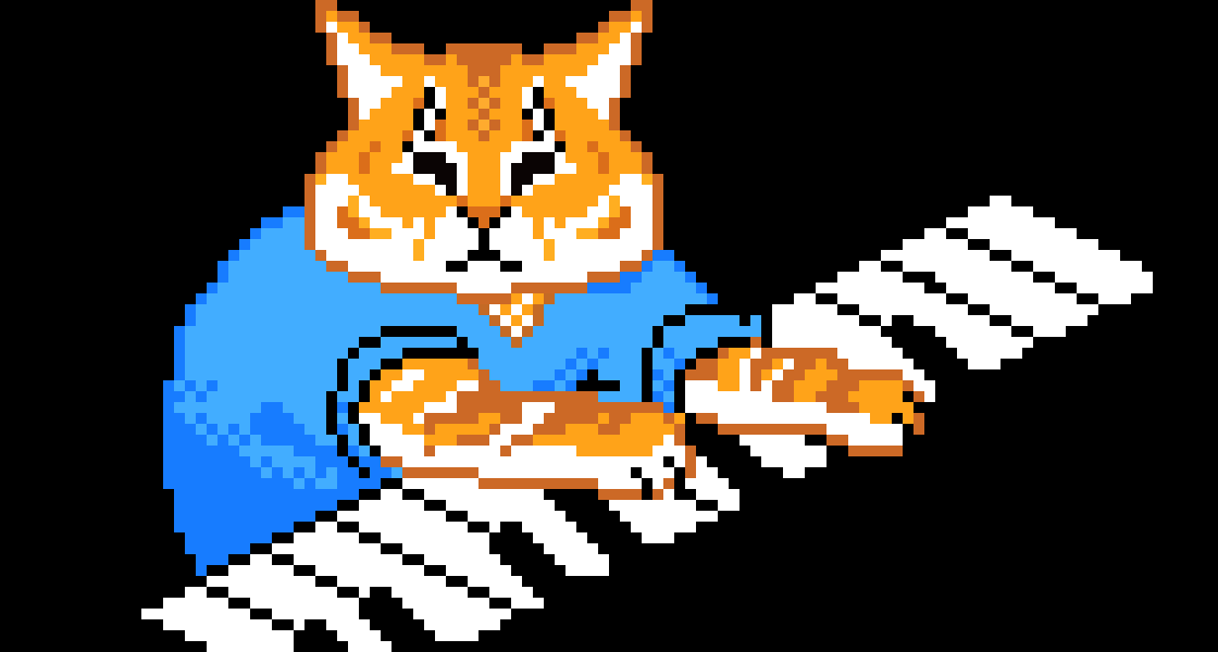 [d508f8] Cat playing keyboard