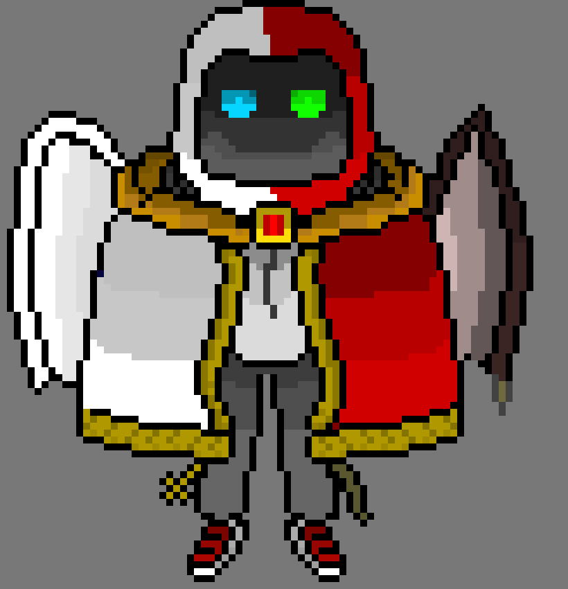 [ca8ee4] Uses sanses dust to turn him back alive but for the price of exausting himself.