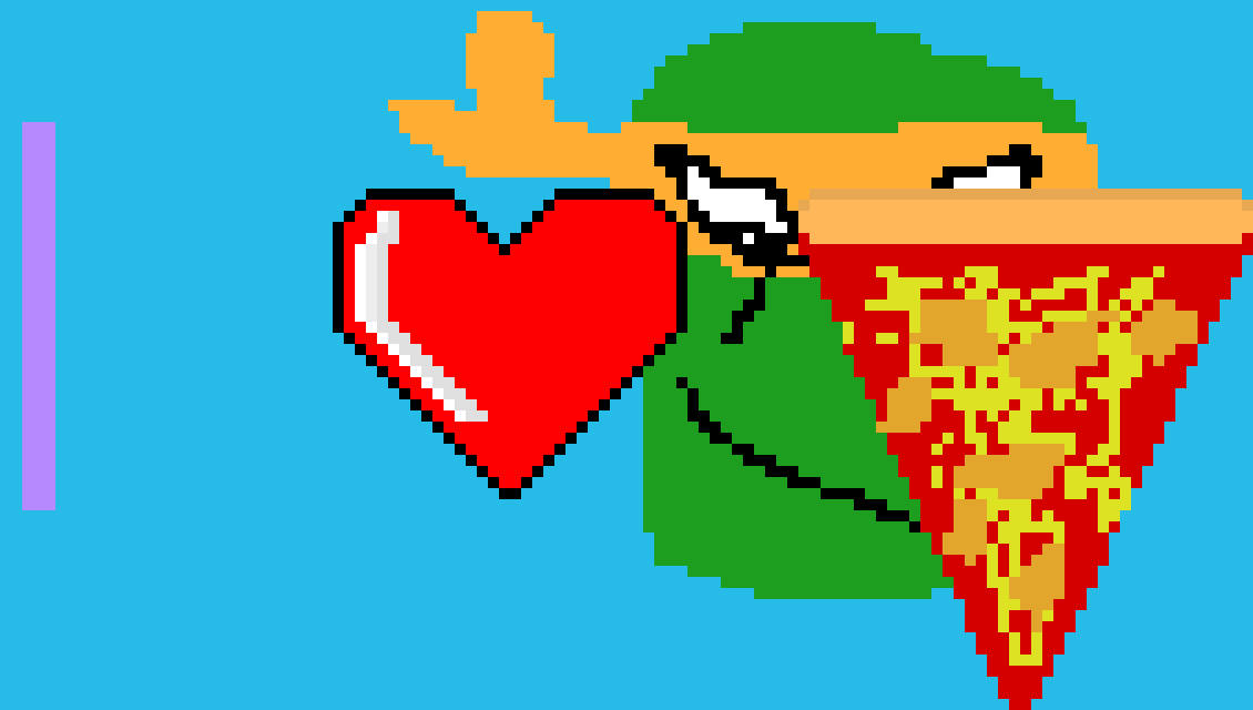 [9664c4] Ninja Turtle I <3 Pizza